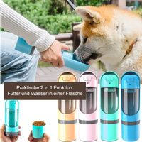 2-in-1 Voer- en Waterfles voor Onderweg - PawBuddy