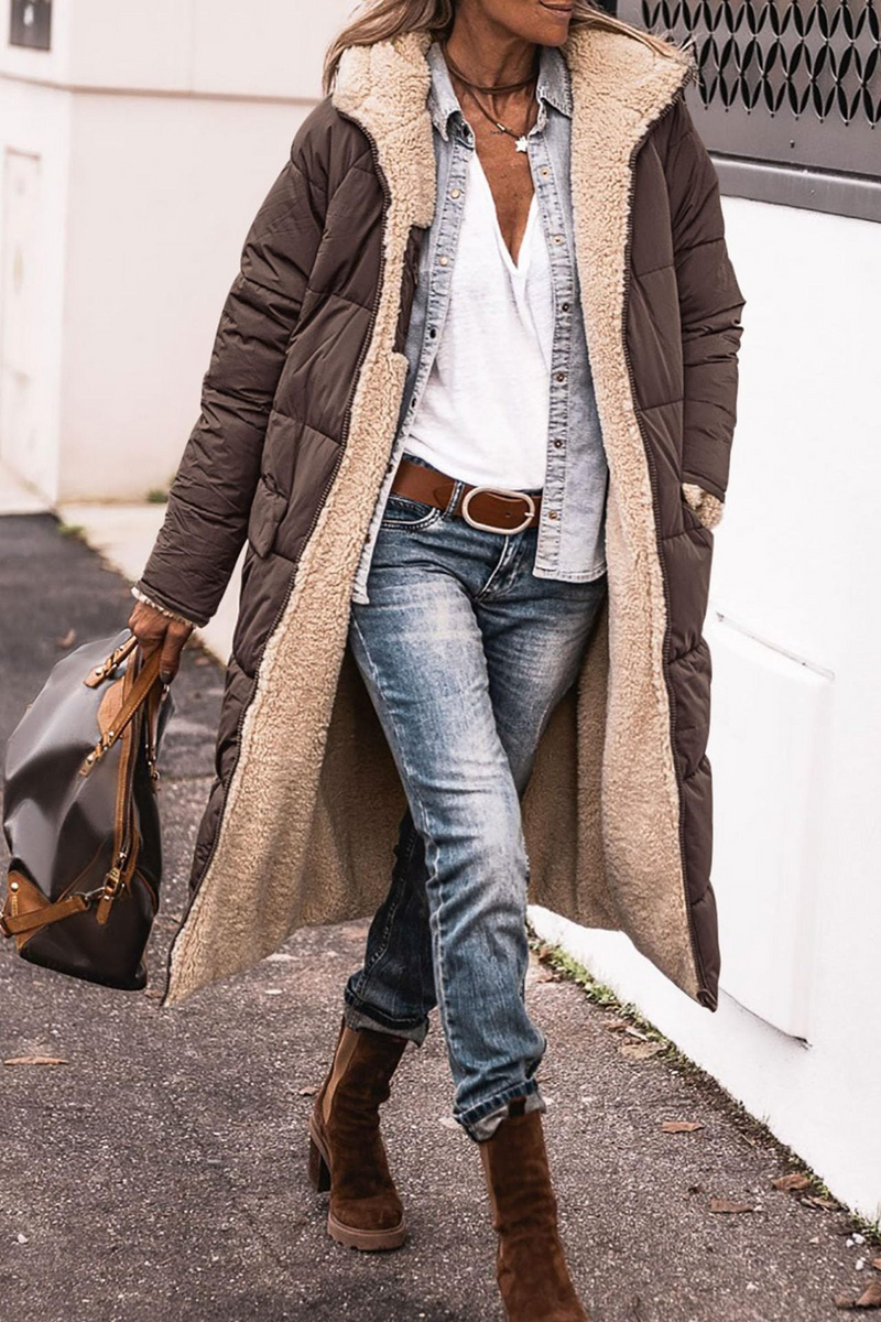 Trendy Dubbelzijdige Dames Winterjas - Sofia
