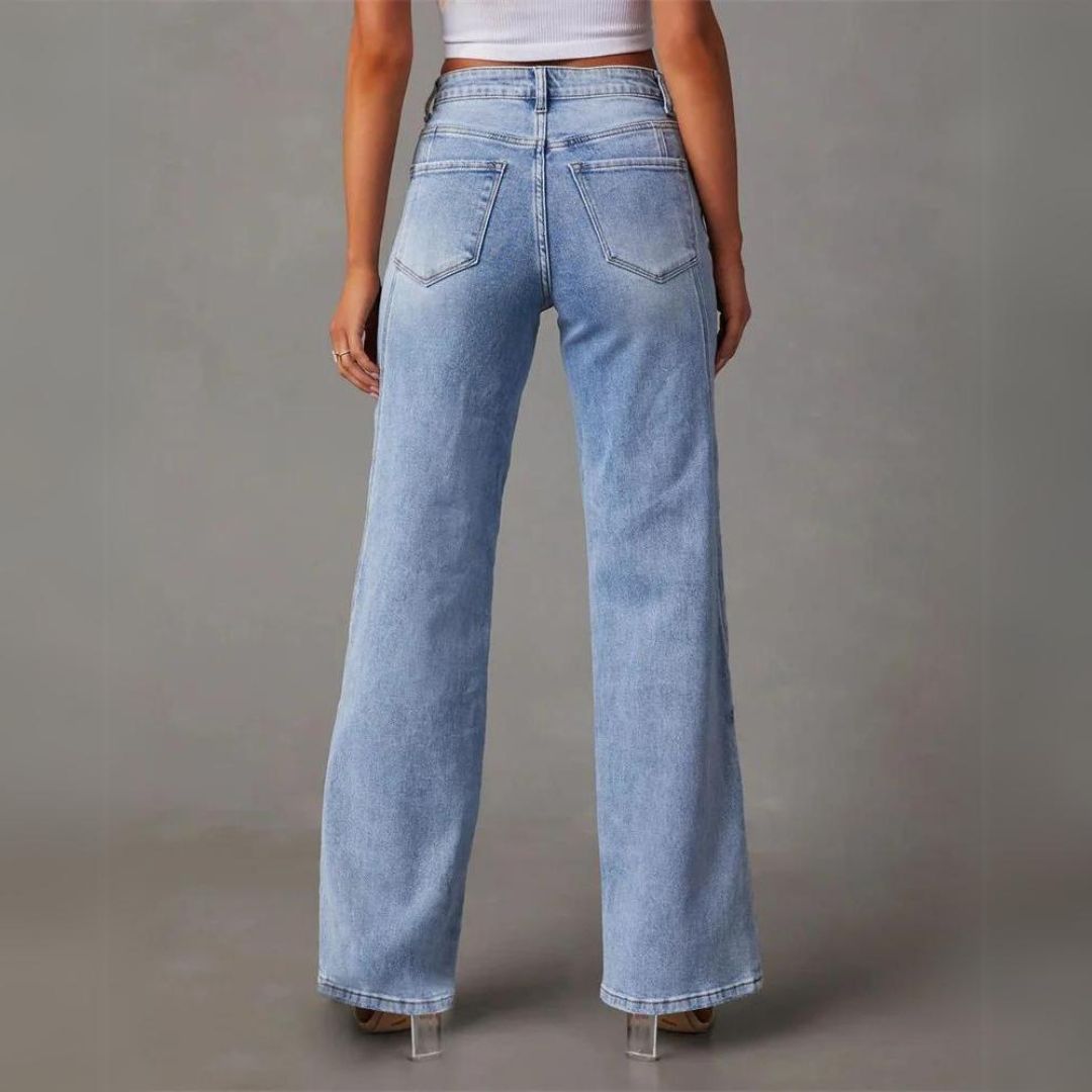 Trendy Flared Spijkerbroek - Amarine