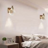 Luxe Ronde Kristallen Wandlamp – Celestia