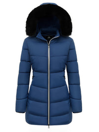Warme Puffy Jas met Stijlvolle Details - Evelyne