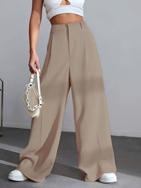 Luxe Effen Broek Met Wijde Pijpen - Lana