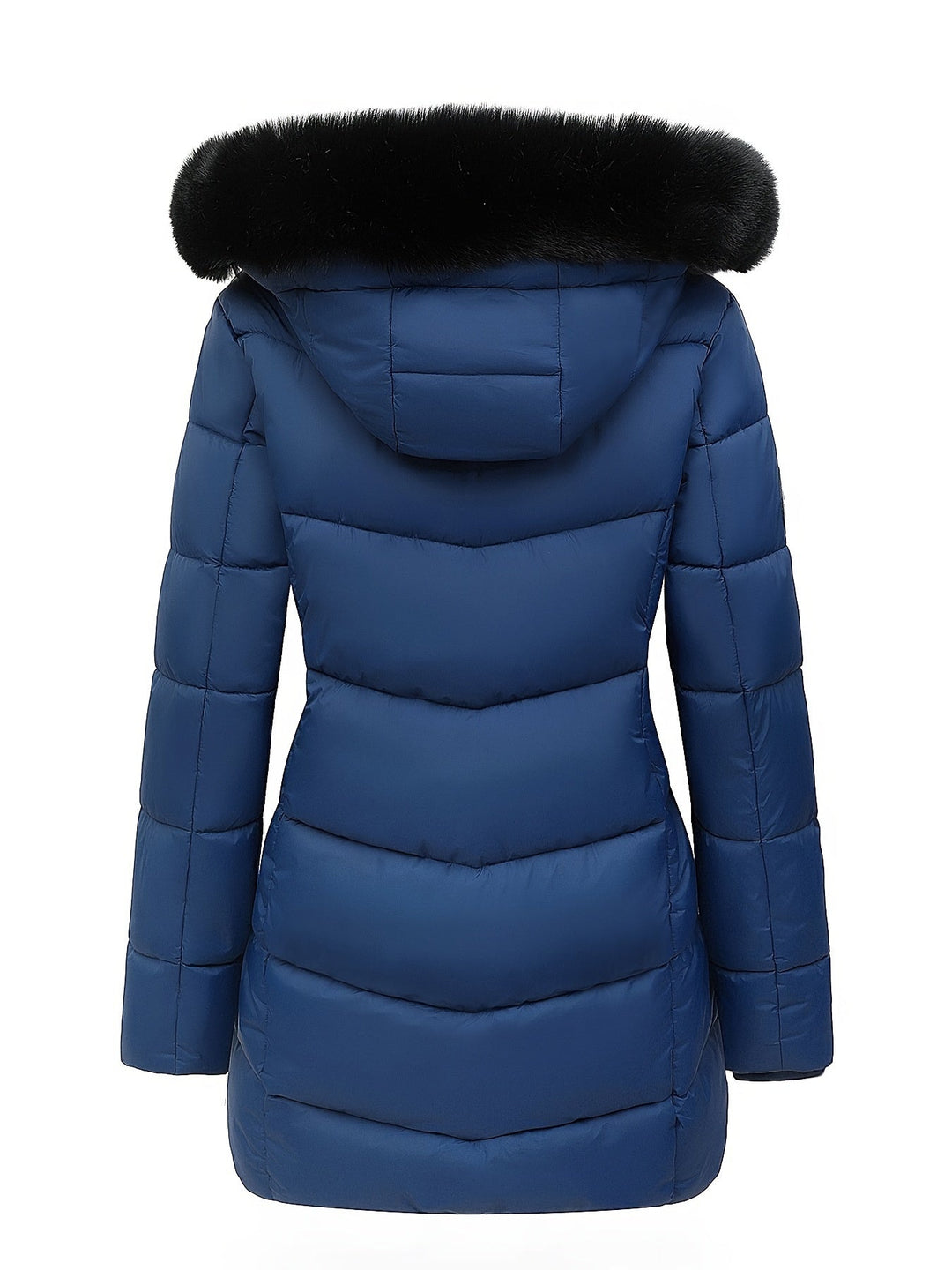 Warme Puffy Jas met Stijlvolle Details - Evelyne