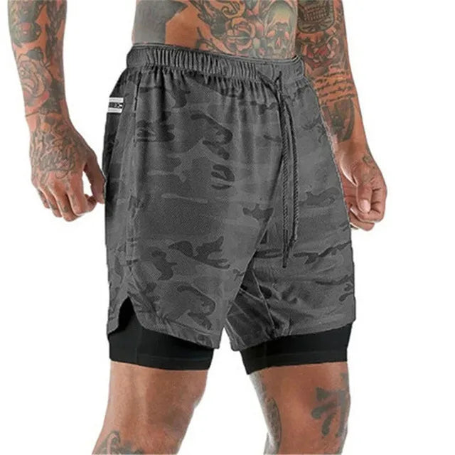 Heren Hardloopshort met Dubbele Laag – Milan