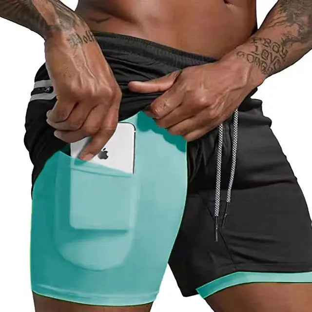 Heren Hardloopshort met Dubbele Laag – Milan