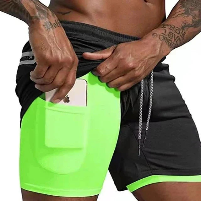 Heren Hardloopshort met Dubbele Laag – Milan