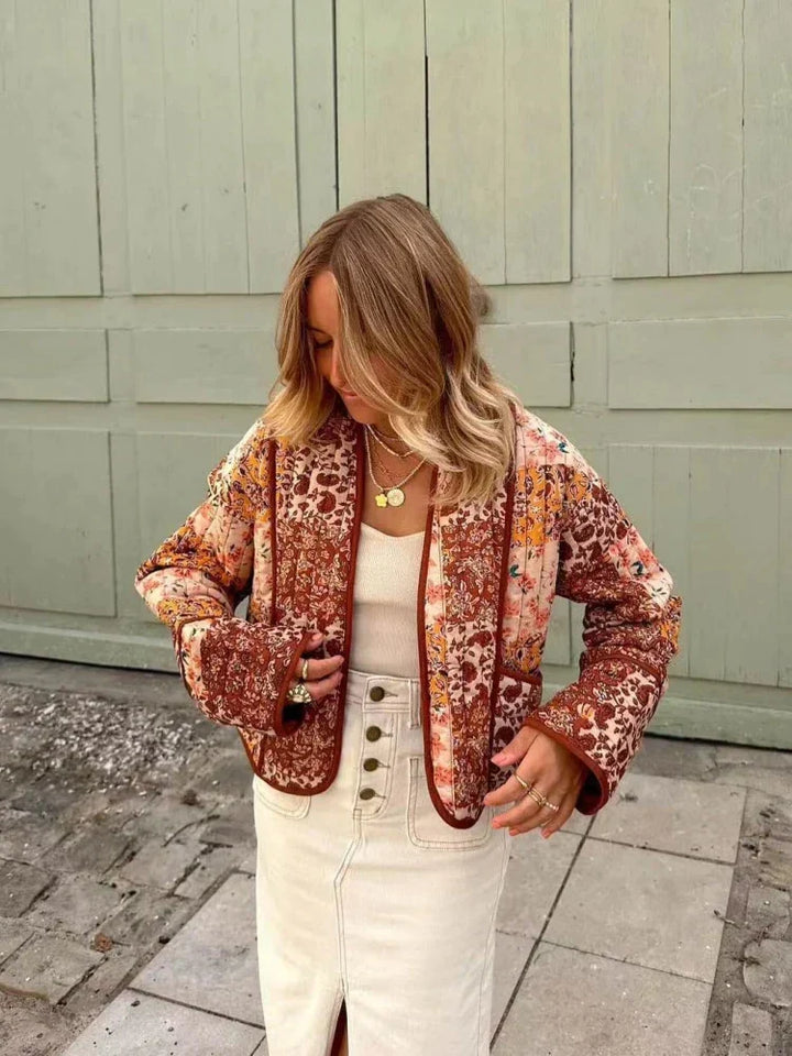 Omkeerbare Patchwork Jas voor Dames – Liora