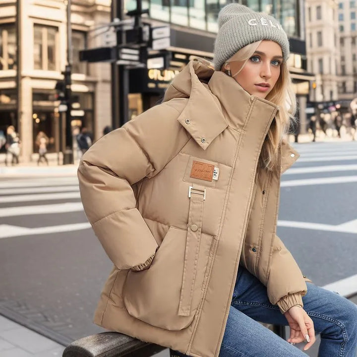 Comfortabele Dames Winterjas met Donsvulling - Amelina