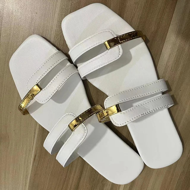 Dames Platte Zomerslippers met Open Teen – Avianne