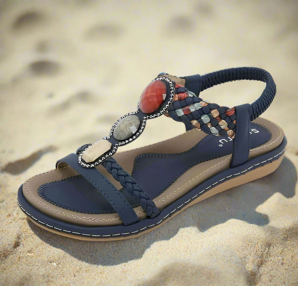 Stylowe Niskie Damskie Sandały – Claire