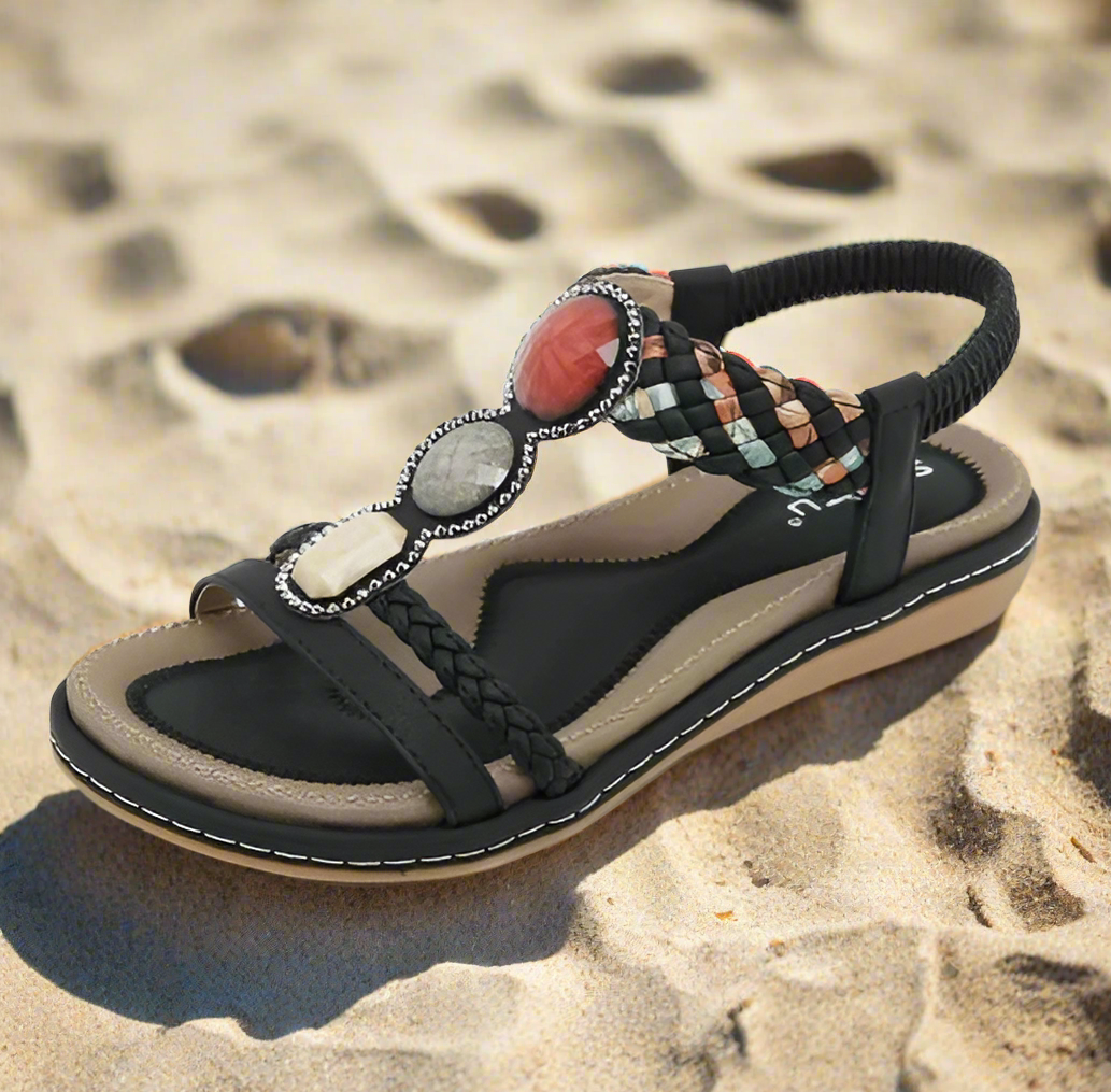 Stylowe Niskie Damskie Sandały – Claire