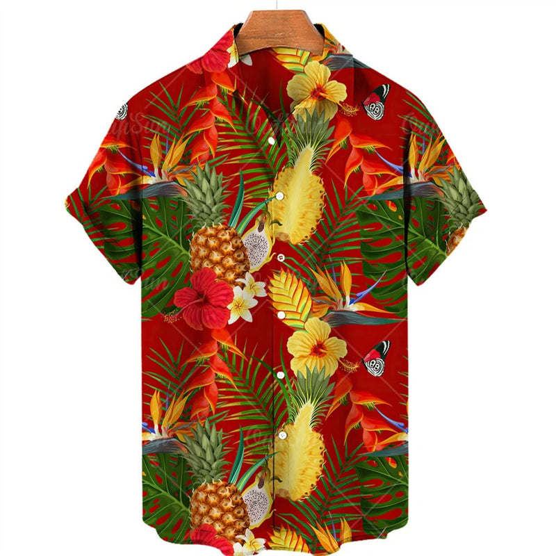 Tropisch Hawaii Overhemd met Korte Mouwen – Mateo