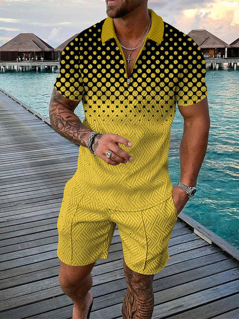 Tweedelige Heren Zomerset met Polo en Shorts – Damon