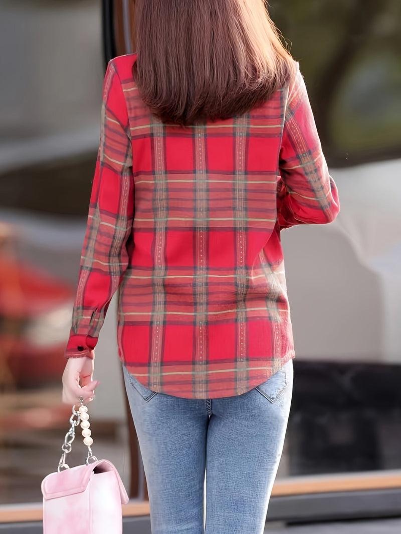 Gevoerde Casual Damesblouse - Nora