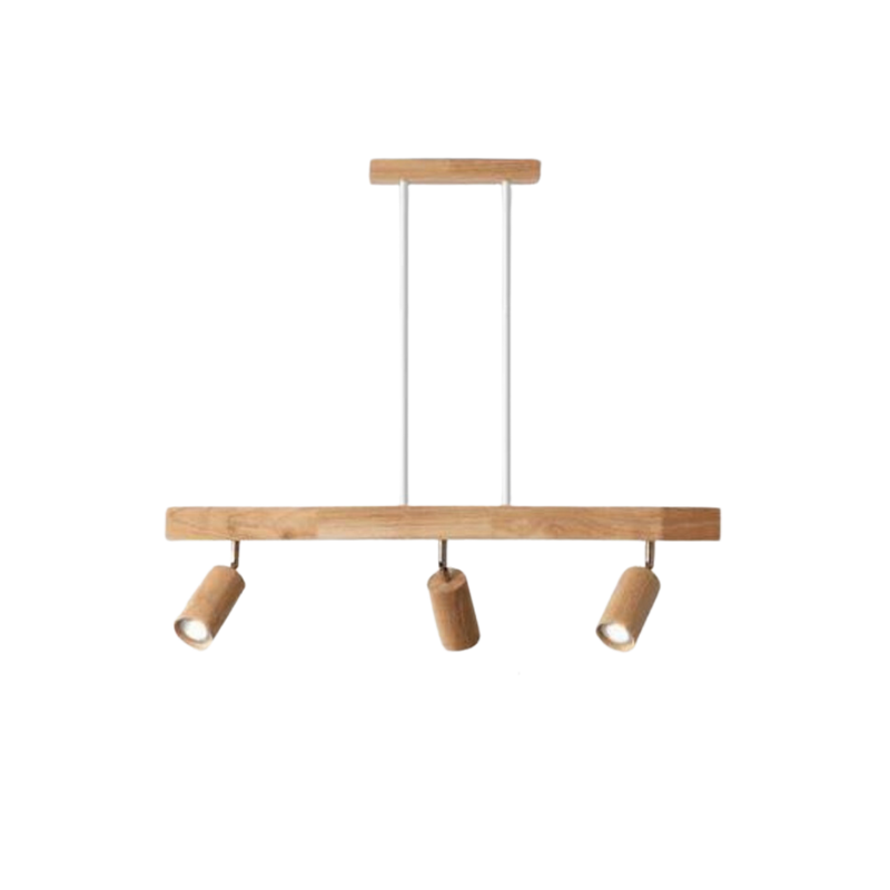 Verstelbare Houten Plafondspotlamp - EcoLux