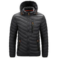 Waterafstotend heren donsjack met afneembare capuchon – Alaric