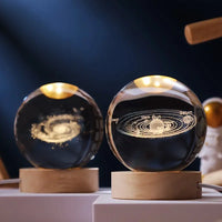 3D Grawerowana Kryształowa Kula - Celestia
