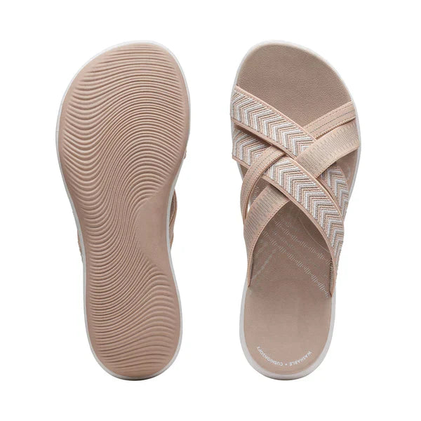 Luchtige Dames Slippers met Schokabsorberend Voetbed – Lina