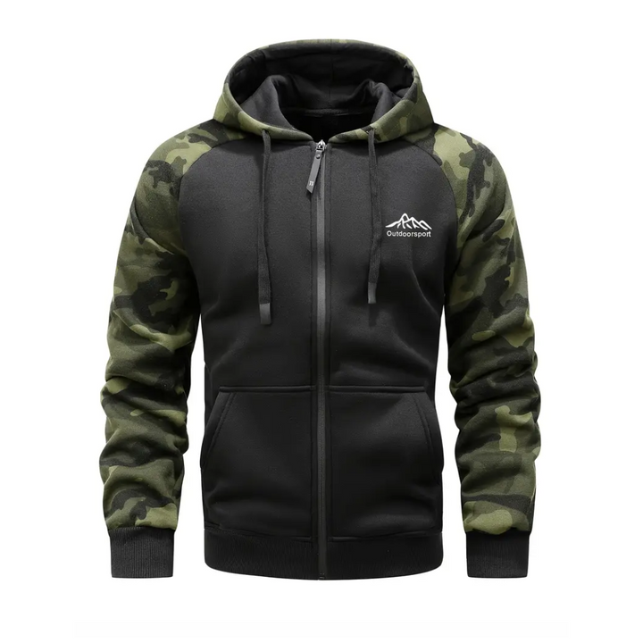 Warm en comfortabel heren camo fleecejack – Ethan