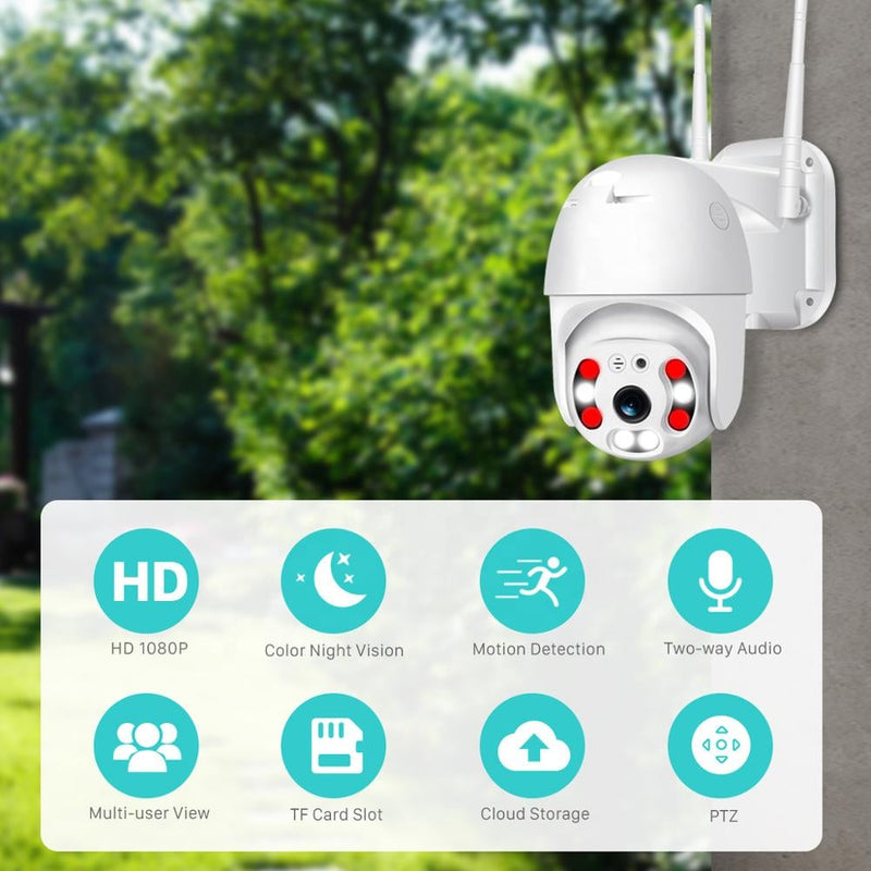 Draadloze Outdoor Beveiligingscamera met WiFi – SecureView 360