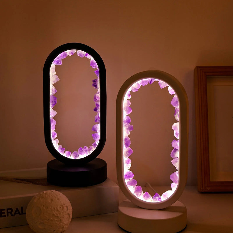 Handgemaakte Amethist Lamp - Serenith