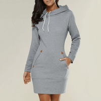 Hoody Sweatjurk met Zakken - Isabella
