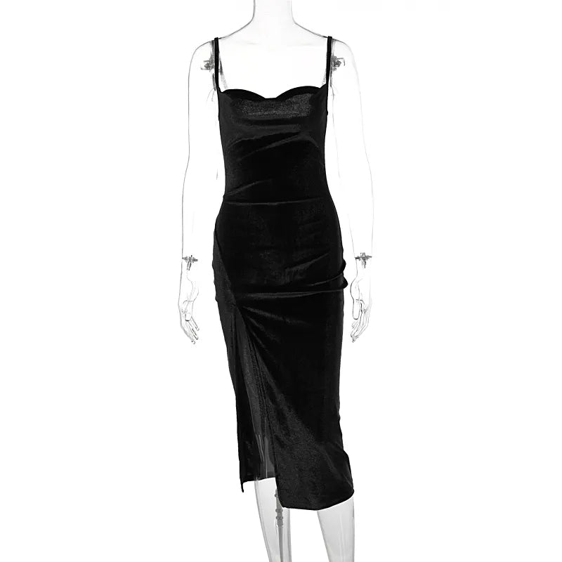 Vardi Dante™ Nora Maxi-Jurk | Fluweel & Stijlvol