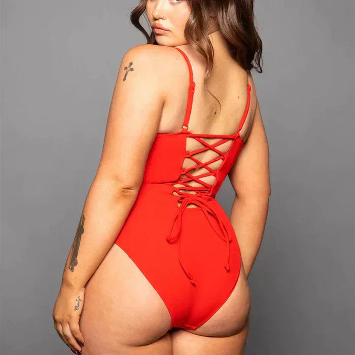 Vormgevende badpak met shaping-effect – Samira