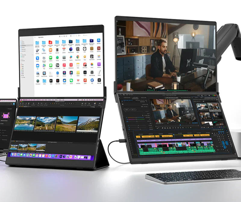 Draagbare Dual Touch Monitor 16 inch – Flexiview
