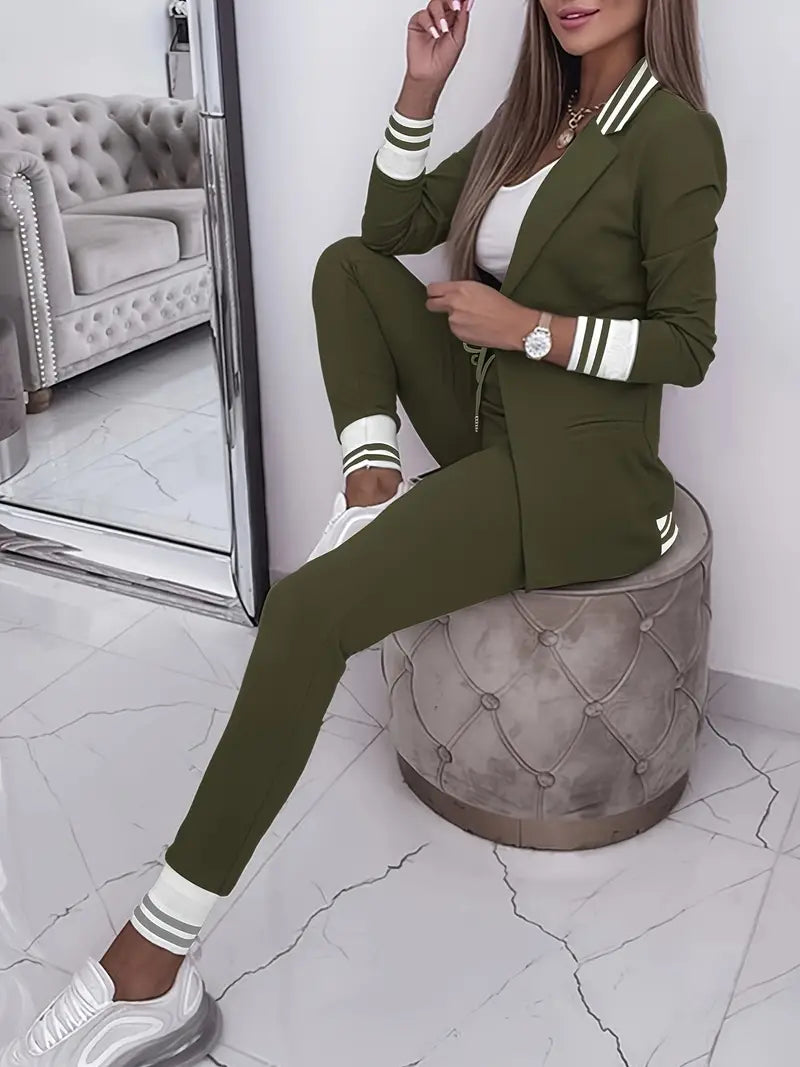 Casual Streetwear Gestreepte Set - Sophie