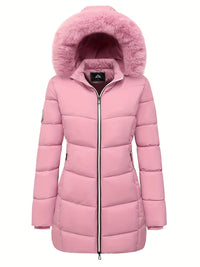 Warme Puffy Jas met Stijlvolle Details - Evelyne