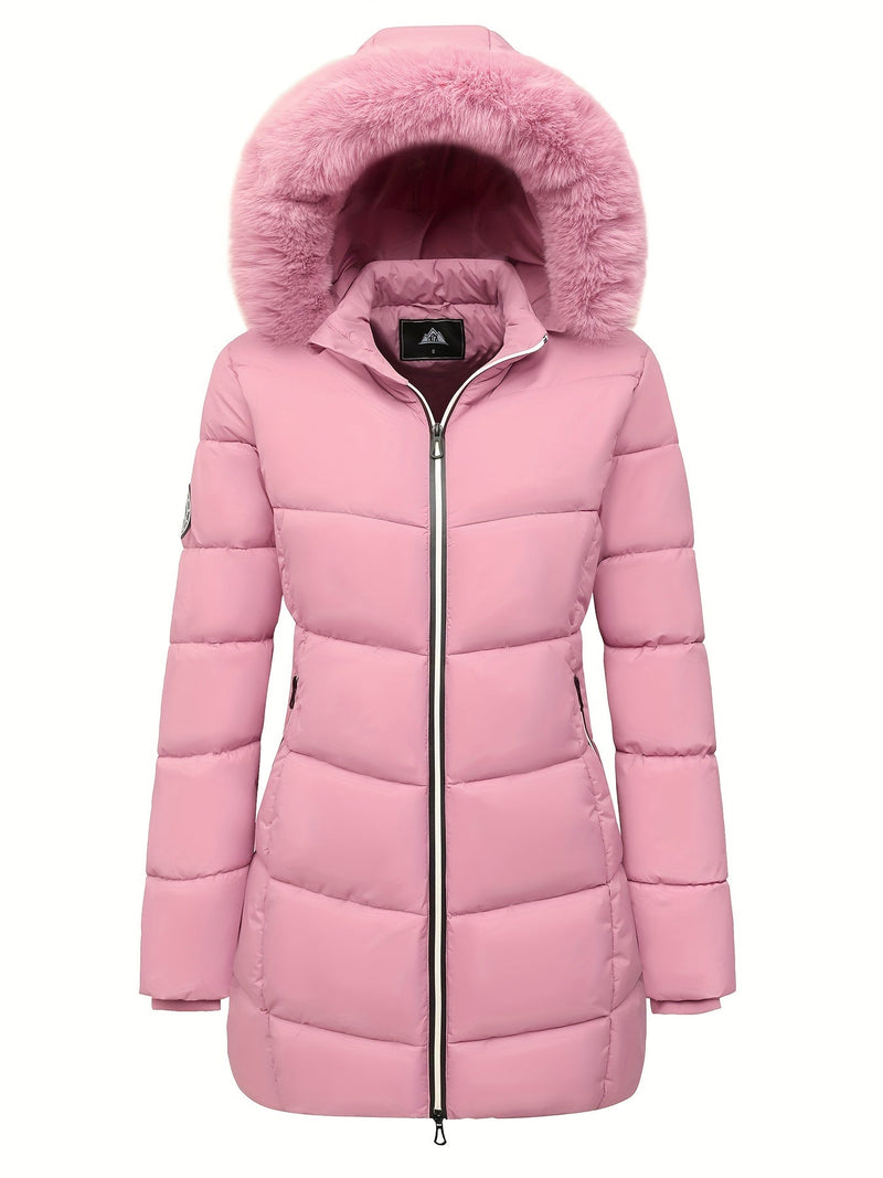 Warme Puffy Jas met Stijlvolle Details - Evelyne