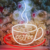Neon Koffielamp voor Wanddecoratie - Nina