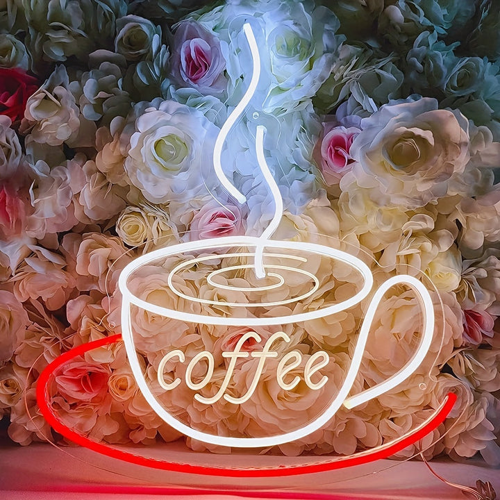 Neon Koffielamp voor Wanddecoratie - Nina