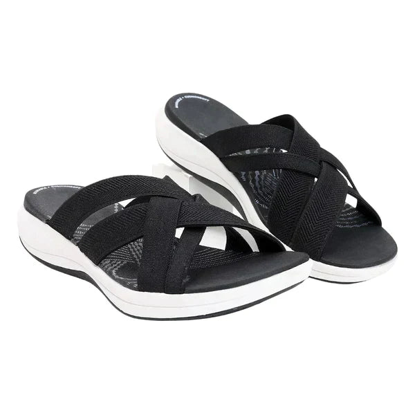 Luchtige Dames Slippers met Schokabsorberend Voetbed – Lina