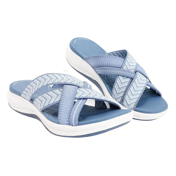 Luchtige Dames Slippers met Schokabsorberend Voetbed – Lina