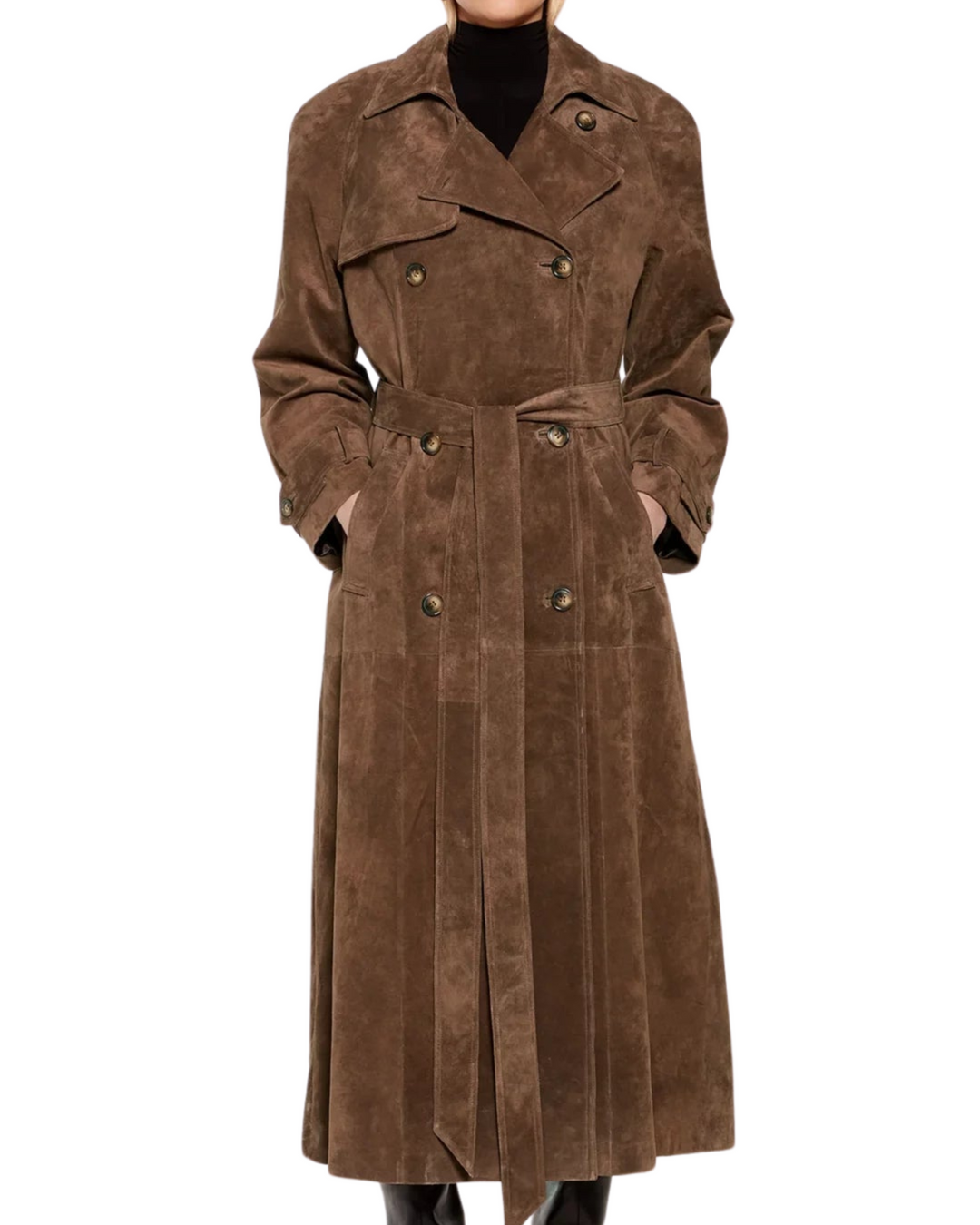Faux Suede Winterjas voor Dames - Sorina