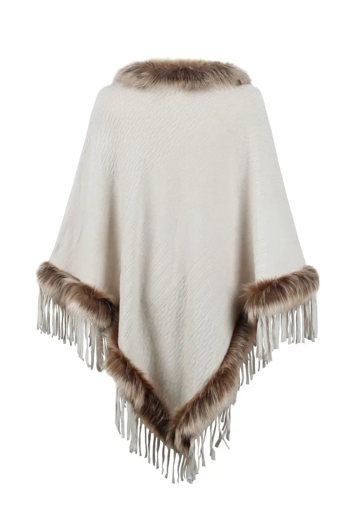 Stijlvolle Winter Poncho voor Dames - Sophie