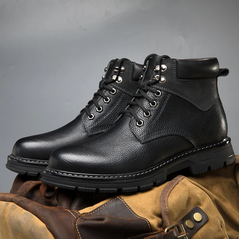 Vardi Dante™ skórzane buty zimowe | prawdziwe zimowe ocieplacze