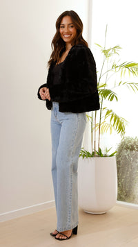 Luxe Dames Crop Jasje - Veloura