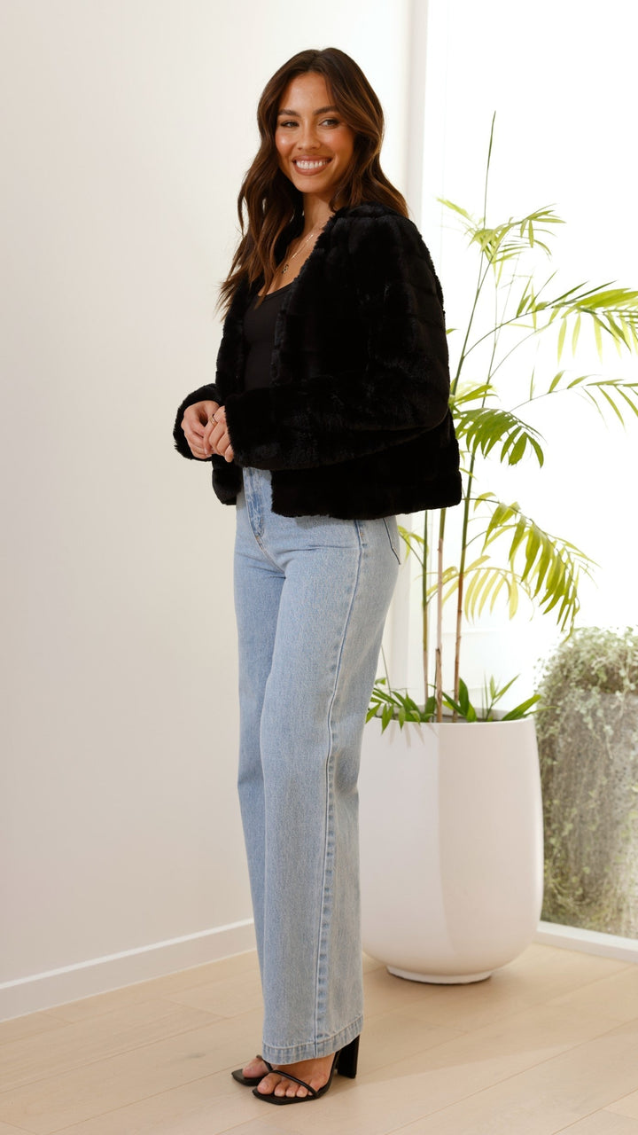 Luxe Dames Crop Jasje - Veloura