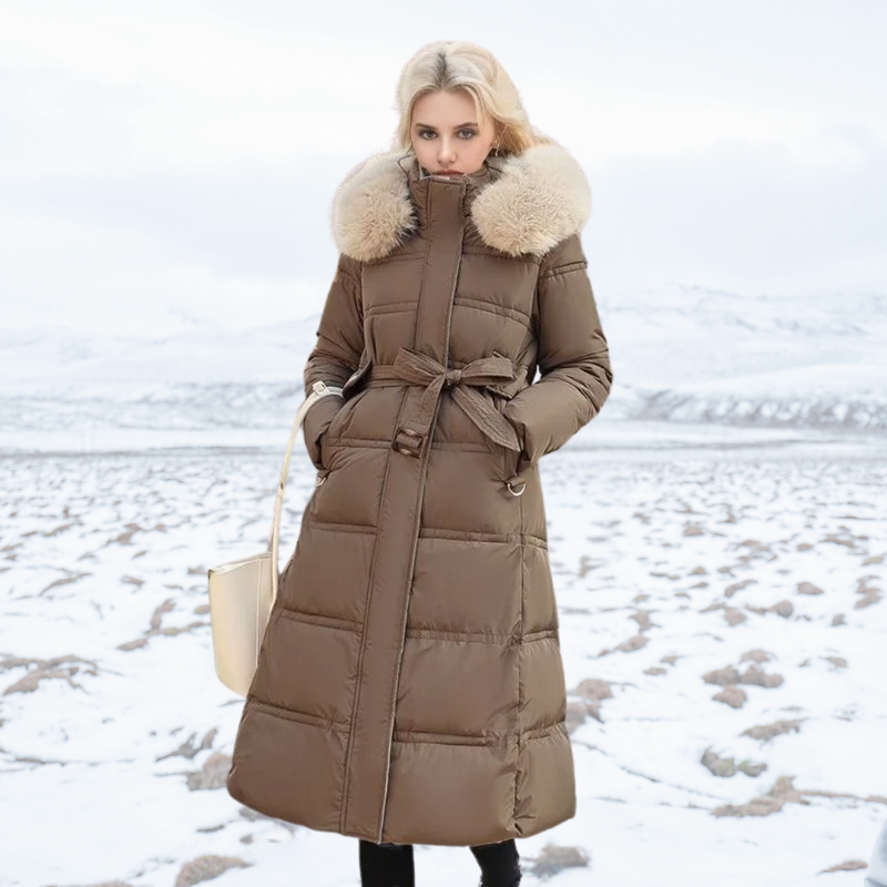 Luxe Faux Fur Winterjas voor Vrouwen - Amara
