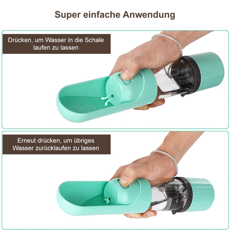 2-in-1 Voer- en Waterfles voor Onderweg - PawBuddy