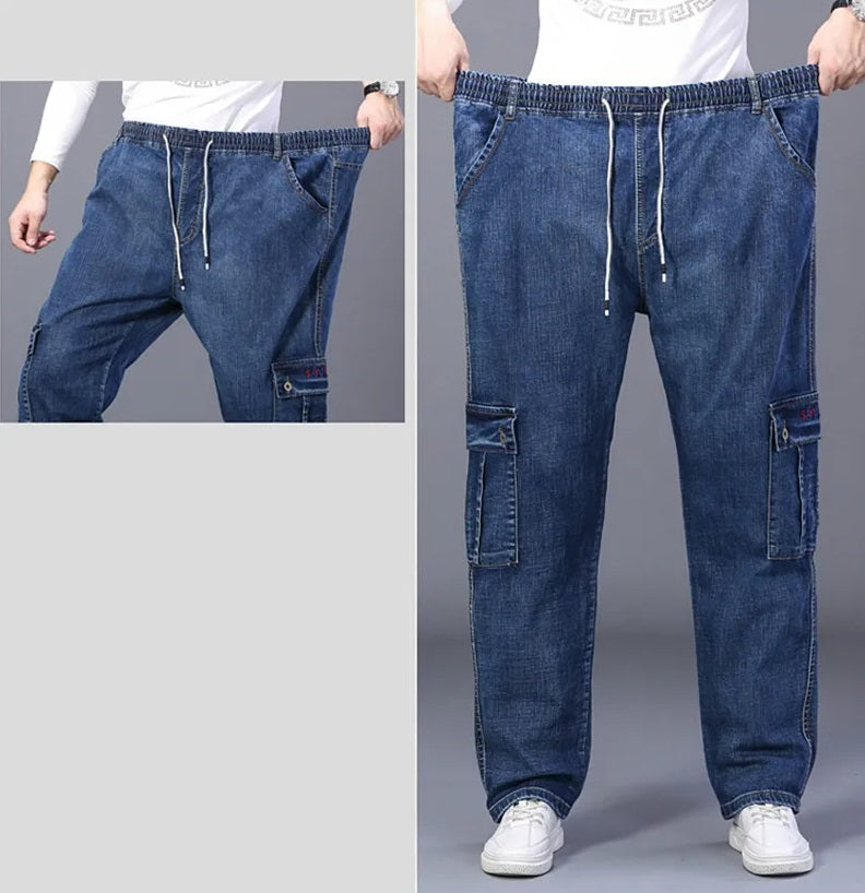 Vardi Dante™ zimowe jeansy | Ciepłe dżinsy plus size z wieloma kieszeniami