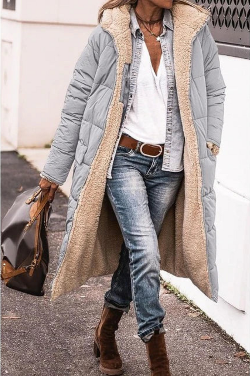 Trendy Dubbelzijdige Dames Winterjas - Sofia