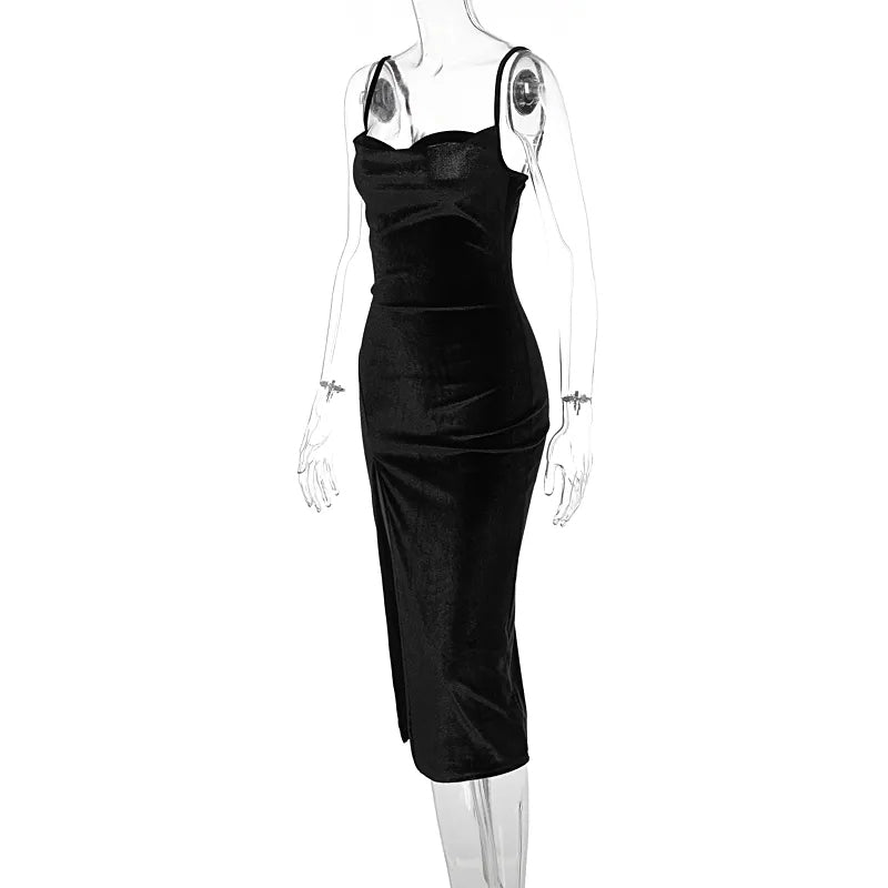Vardi Dante™ Nora Maxi-Jurk | Fluweel & Stijlvol
