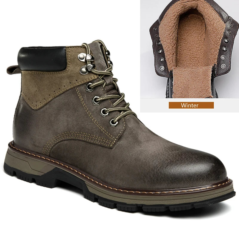 Vardi Dante™ skórzane buty zimowe | prawdziwe zimowe ocieplacze