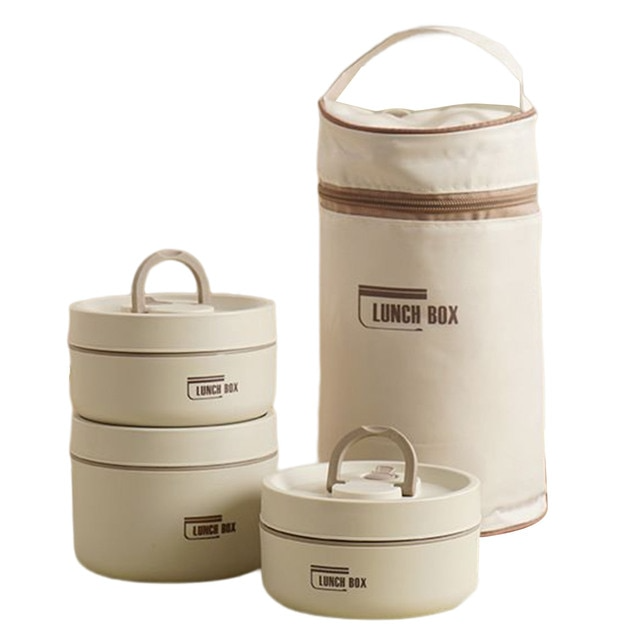 Meerlagige Geïsoleerde Lunchbox met GRATIS Draagtas - ThermoBox