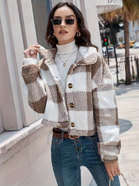Geruite Teddyjas met Knoopsluiting - Clara