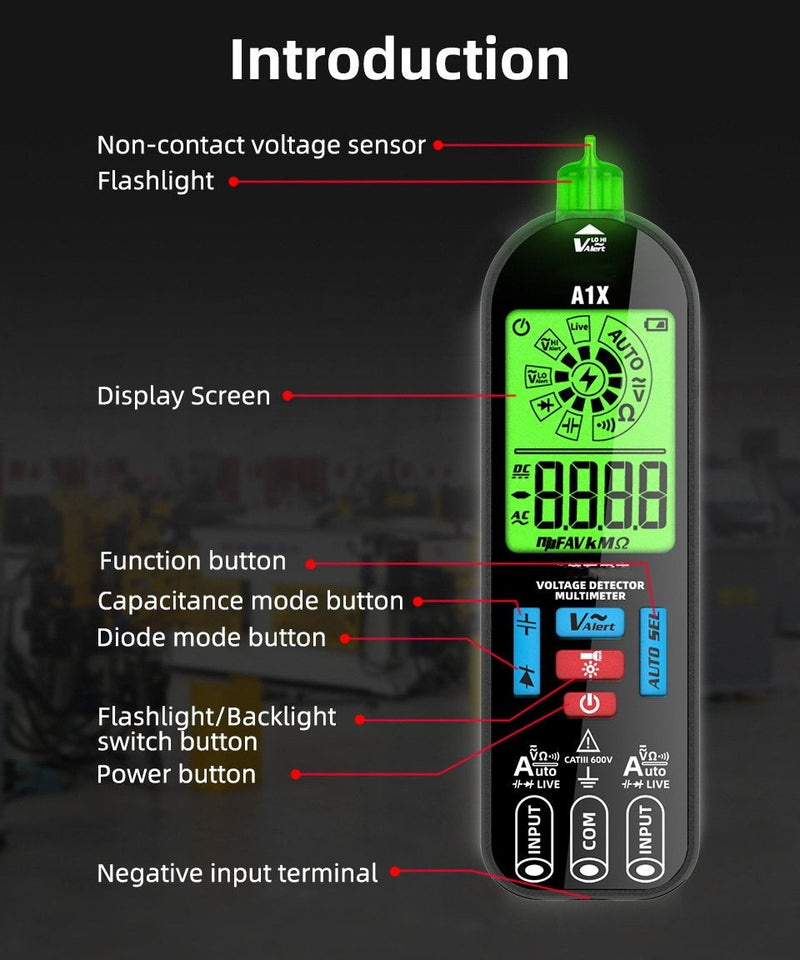 Slimme Digitale Multimeter – Voltago A1X
